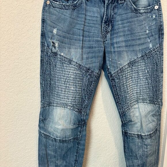 Men’s True Religion Slim Moto Style Distressed Jeans - Size 29 - EUC - Picture 2 of 7
